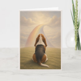 Tarjeta de condolencias para mascota Basset Hound