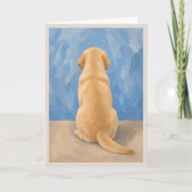 Tarjeta de condolencias para mascota Labrador amar