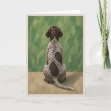 Tarjeta de condolencias para mascota Pointer Alemá