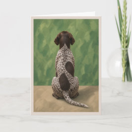 Tarjeta de condolencias para mascota Pointer Alemá