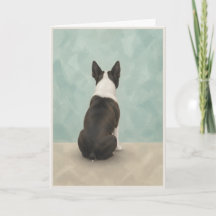 Tarjeta de condolencias para mascotas Boston Terri