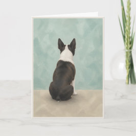 Tarjeta de condolencias para mascotas Boston Terri