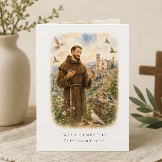 Tarjeta de condolencias para mascotas San Francisc (Subido por el creador)