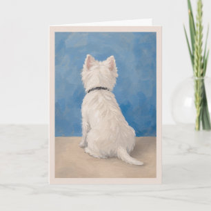Tarjeta de condolencias para mascotas Westie   Alg