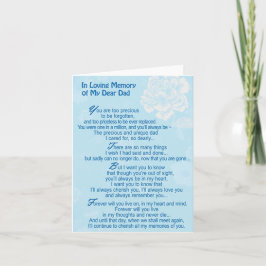 Tarjeta de condolencias para mi querido padre