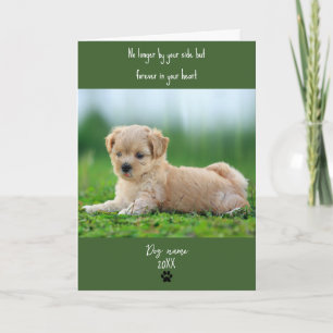 Tarjeta de condolencias para perros por pérdida co
