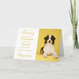 Tarjeta de condolencias para perros por pérdida co