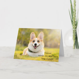 Tarjeta de condolencias para perros por pérdida co