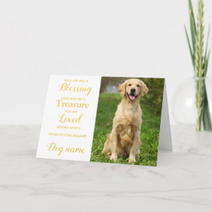 Tarjeta de condolencias para perros por pérdida co