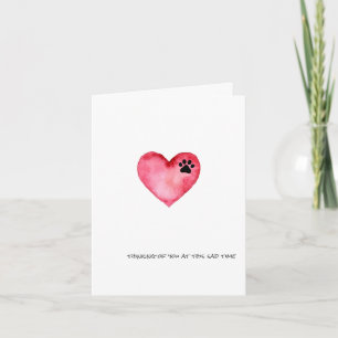 Tarjeta de Condolencias - Pensando en ti en este m