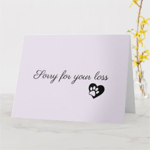 Tarjeta de condolencias personalizada con foto de