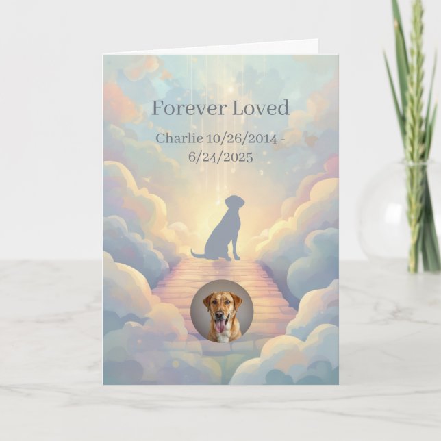 Tarjeta de condolencias personalizada para Labrado (Anverso)