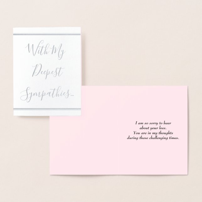 Tarjeta de Condolencias personalizado (Demostración)