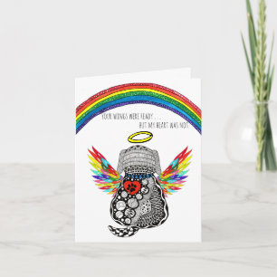 Tarjeta de condolencias por la pérdida de un perro