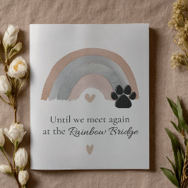 Tarjeta de condolencias por memorial de mascota Pu