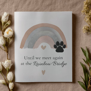 Tarjeta de condolencias por memorial de mascota Pu