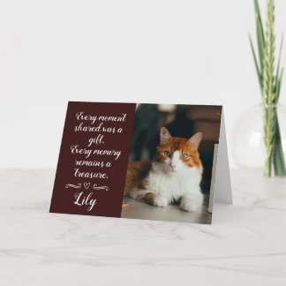 Tarjeta de Condolencias por Pérdida de Gato Person