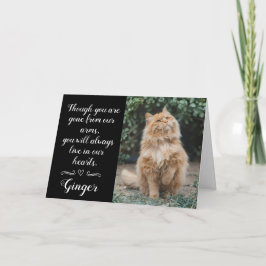 Tarjeta de condolencias por pérdida de gato person