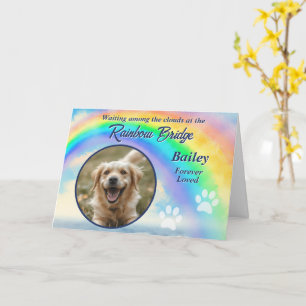 Tarjeta de condolencias por pérdida de mascota Pue