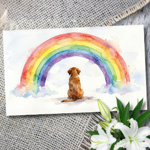 Tarjeta de condolencias por pérdida de perro con n