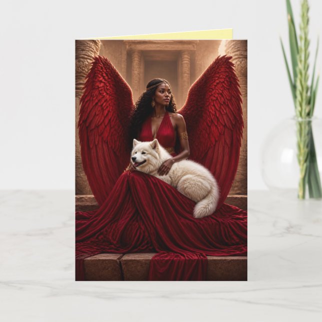 Tarjeta de condolencias Samoyedo (Anverso)
