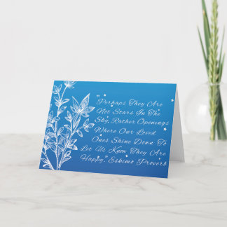 Tarjeta de condolencias - seres queridos, hijo, ab