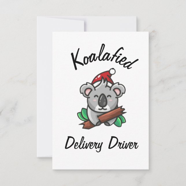 Tarjeta de conductor de entrega Koalafied (Anverso)