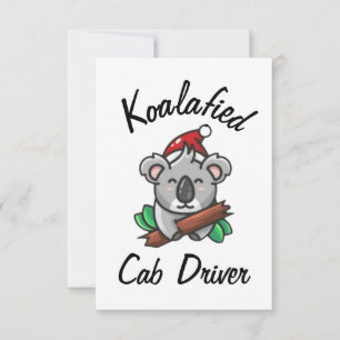 Tarjeta de conductor de taxi Koalafied