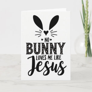 Tarjeta de conejito Jesús me ama