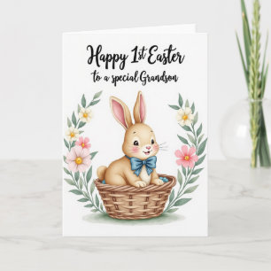 Tarjeta de conejo de primer hito
