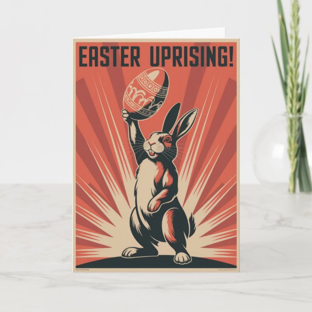 Tarjeta de conejo del levantamiento de Pascua Humo (Anverso)