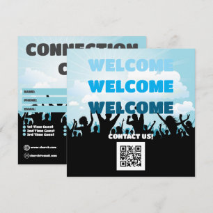 Tarjeta de conexión de la iglesia Radiant Rejoice