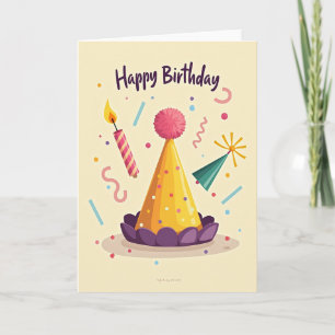 Tarjeta de Confeti Festiva