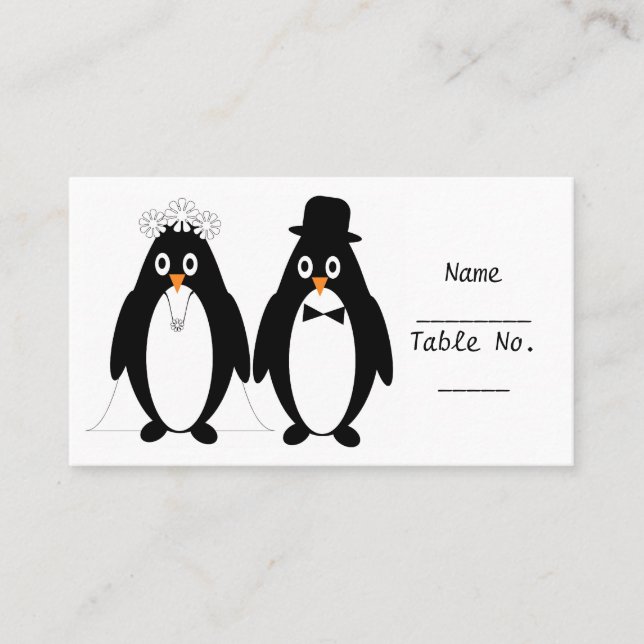 Tarjeta de configuración del lugar del Boda de dis (Anverso)