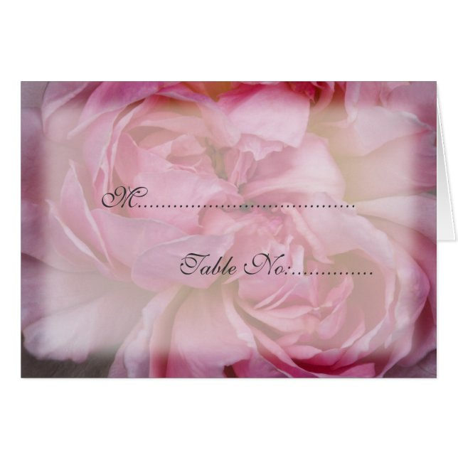 Tarjeta de configuración rosa de Rose Place (Anverso (Horizontal))