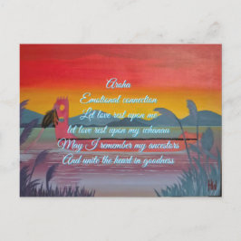 Tarjeta de confirmación aroha (amor)