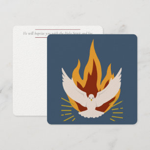 Tarjeta de confirmación - Cuadrado plano