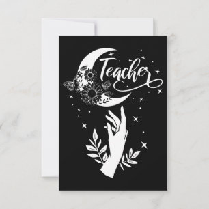 Tarjeta De Confirmación De Asistencia 2- Camiseta de Profesor Inspirador, Profesor Minim