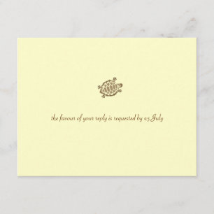 Tarjeta De Confirmación De Asistencia 311-Coastal Seaturtle