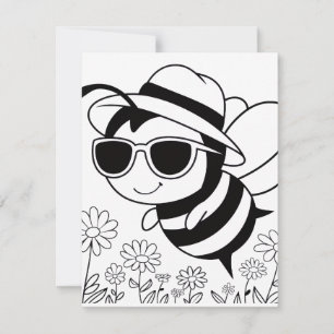 Tarjeta De Confirmación De Asistencia Abeja Cool