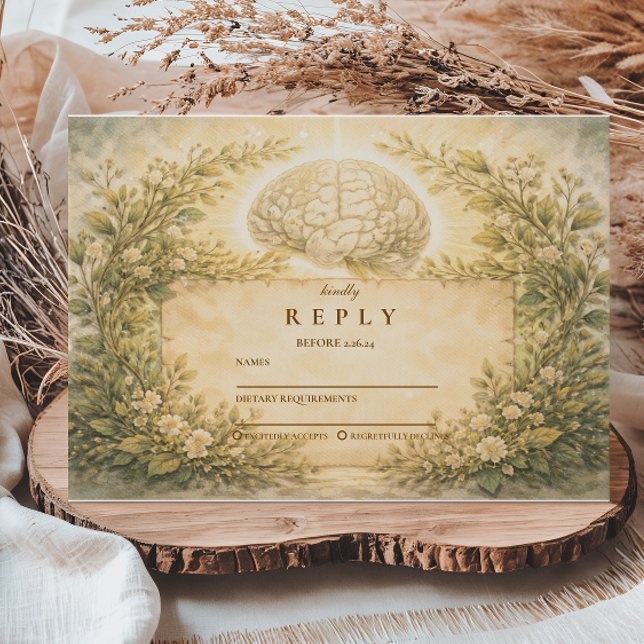 Tarjeta De Confirmación De Asistencia Academic Psychology Graduation (Subido por el creador)