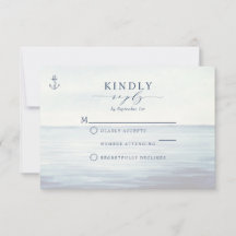 Acuarela del Océano de Ancla Náutica