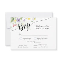 Acuarela Elección de Cena de Bodas Azules Flores S