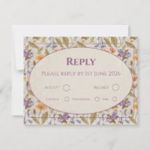 Acuarela floral - tarjeta de sobre