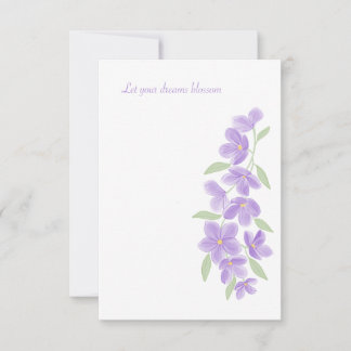 Tarjeta De Confirmación De Asistencia Acuarela Lilac
