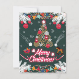 Tarjeta De Confirmación De Asistencia Alegría eterna de los Navidades