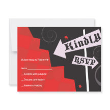 ALICE EN WONDERLAND Bat Mitzvah Tarjeta de Respues