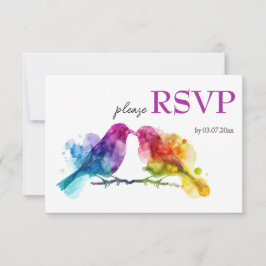 Tarjeta De Confirmación De Asistencia Amantes del arco iris LGBTQ+