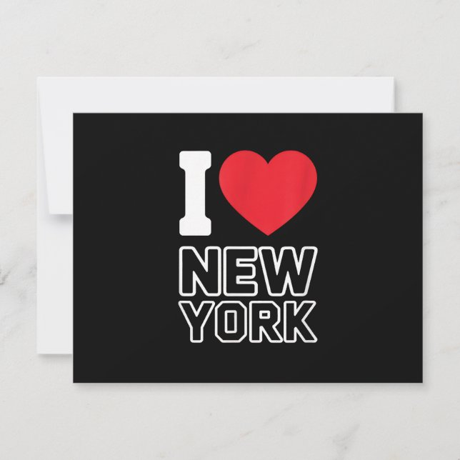 Tarjeta De Confirmación De Asistencia Amo Nueva York - Nueva York (Anverso)