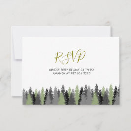 Tarjeta De Confirmación De Asistencia Animales forestales de Woodland